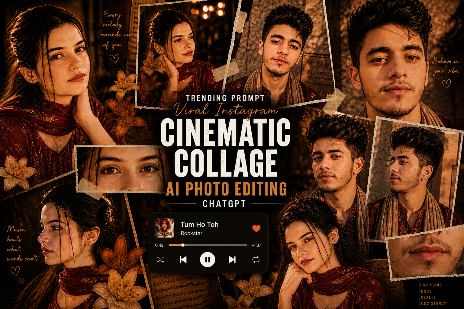 Trending Prompt Viral Instagram Cinematic Collage AI Photo Editing ChatGPT