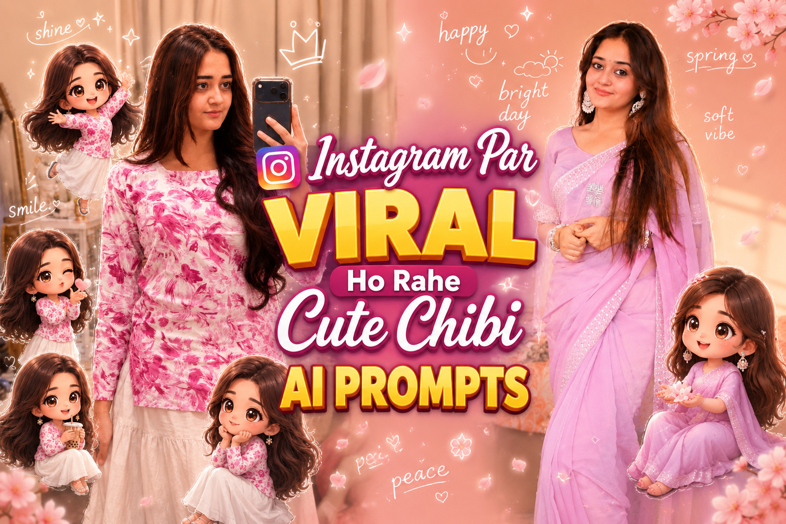 Instagram Par Viral Ho Rahe Cute Chibi AI Prompts