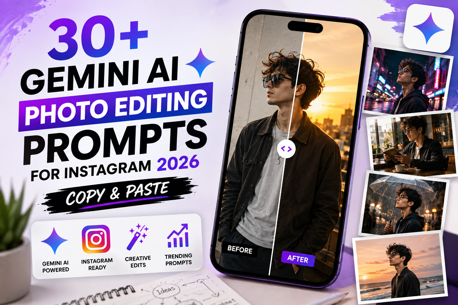 Gemini AI Photo Editing Prompts for Instagram