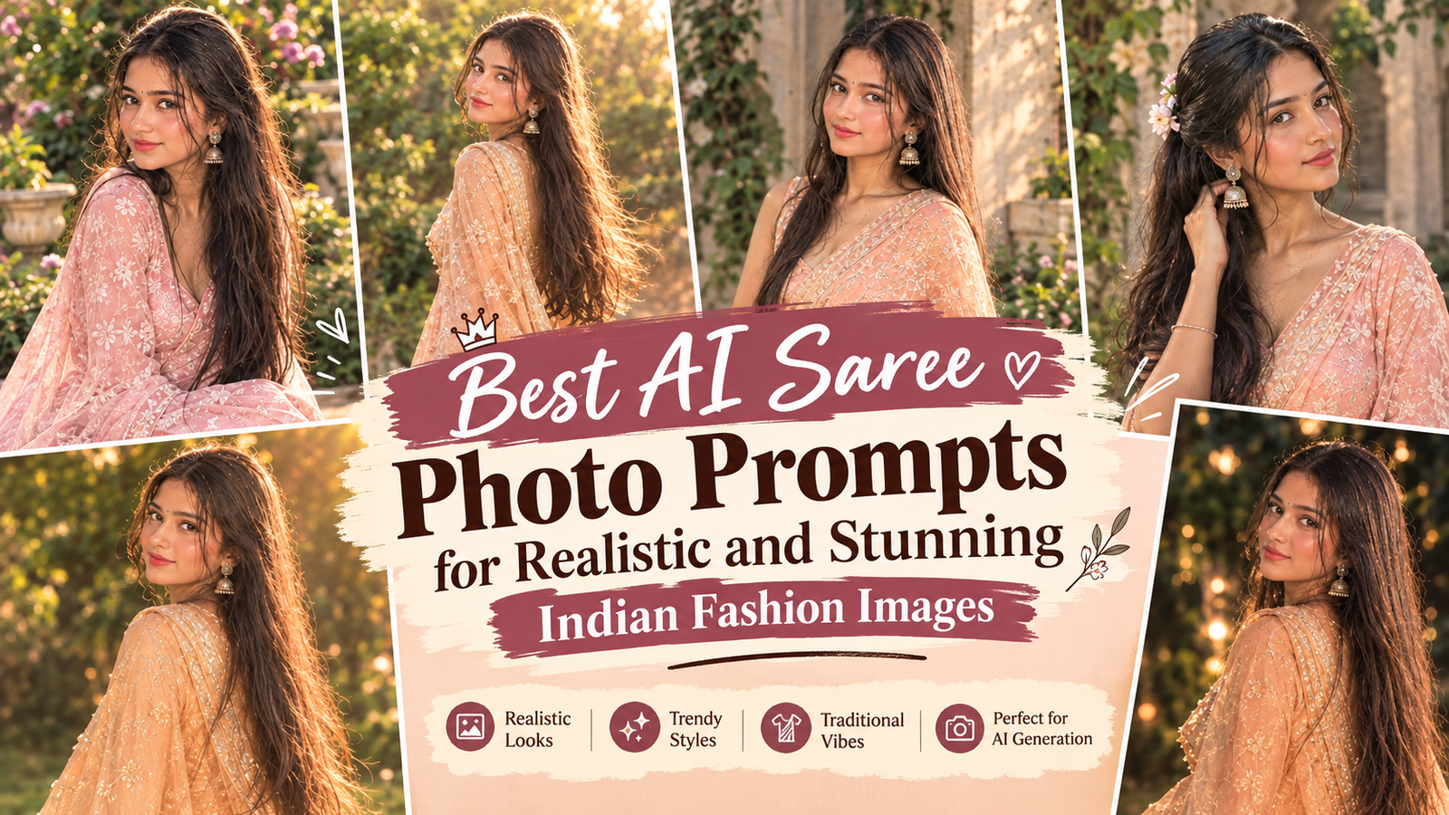 Best AI Saree Photo Prompts for Realistic and Stunning Indian Fashion Images 2026