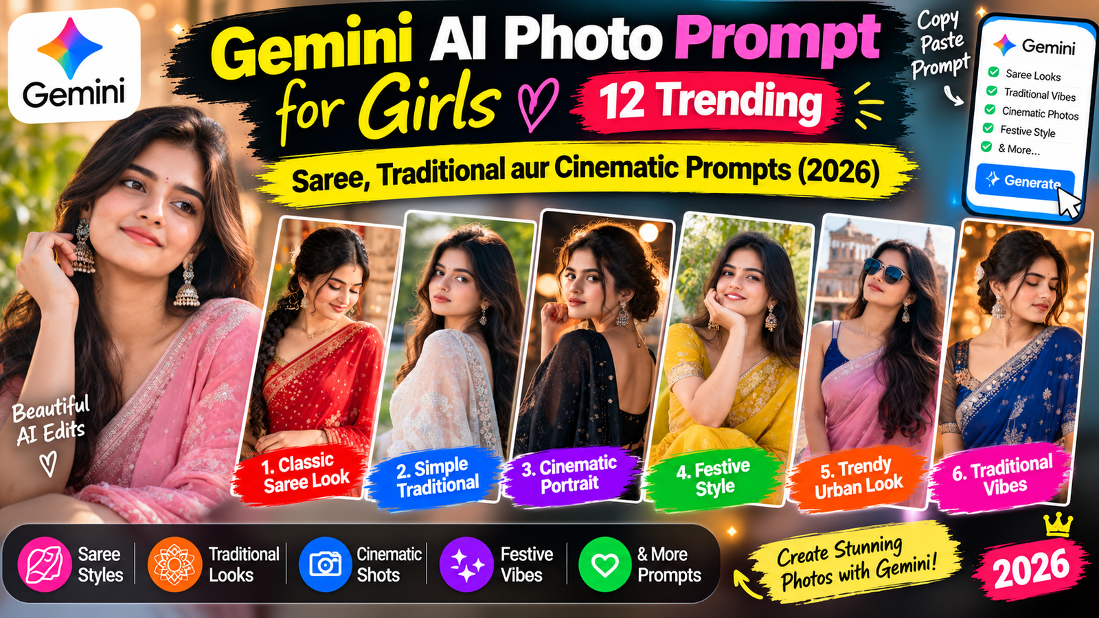 Gemini AI Photo Prompt for Girls