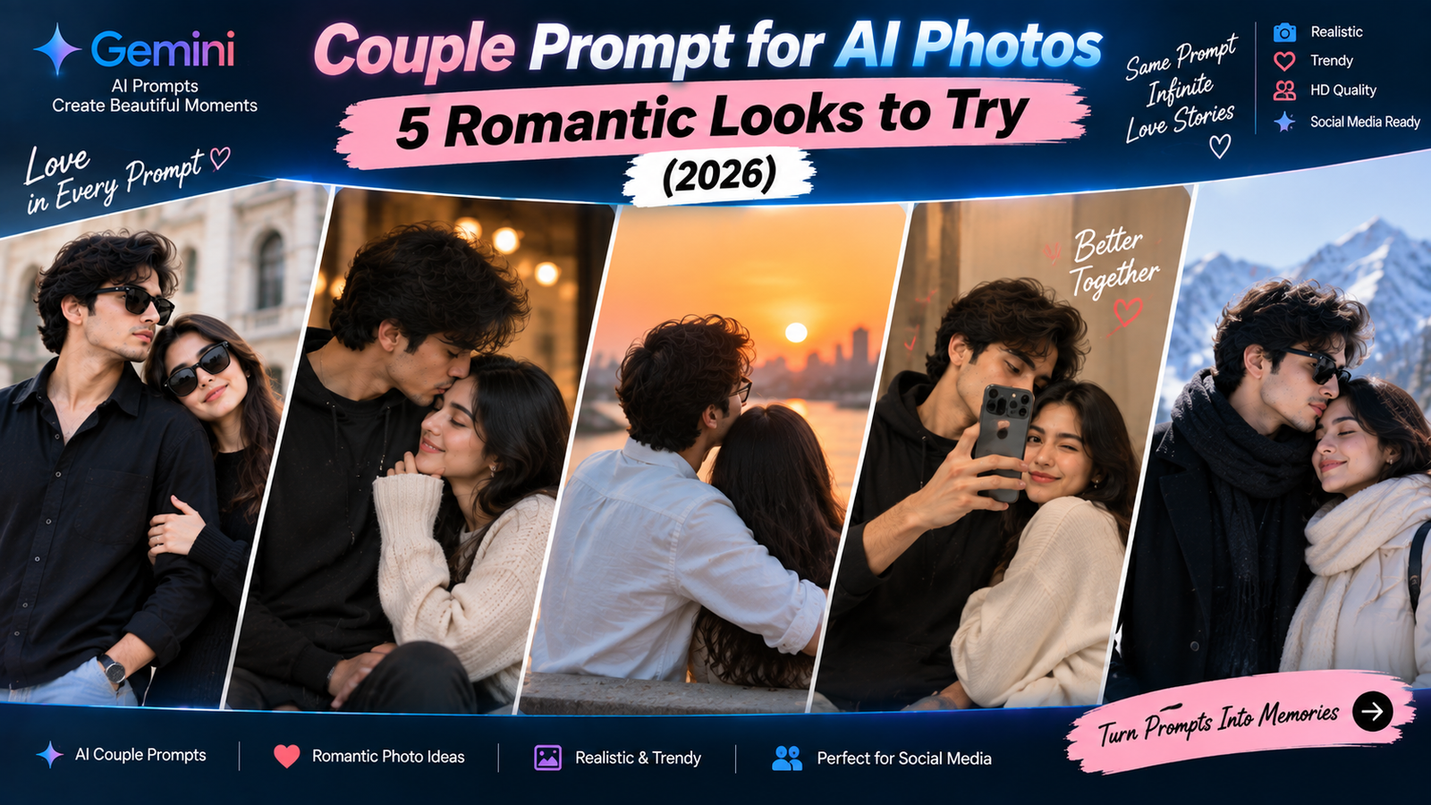 Couple Prompt for AI Photos