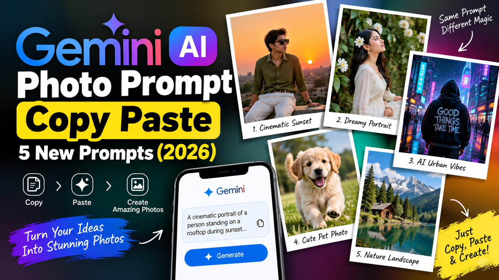 gemini ai photo prompt copy paste