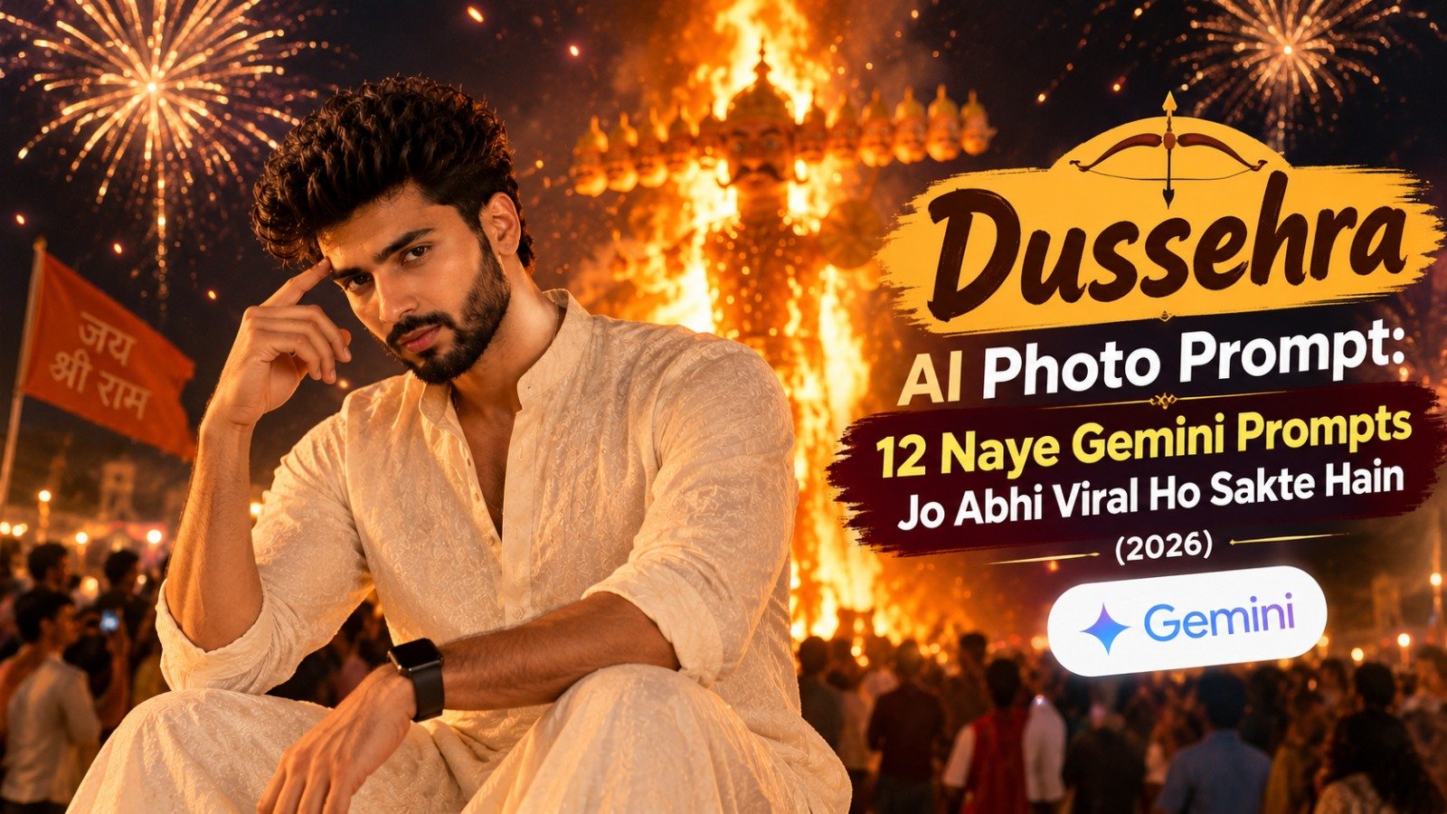 Dussehra AI Photo Prompt: 12 Naye Gemini Prompts Jo Abhi Viral Ho Sakte Hain (2026)