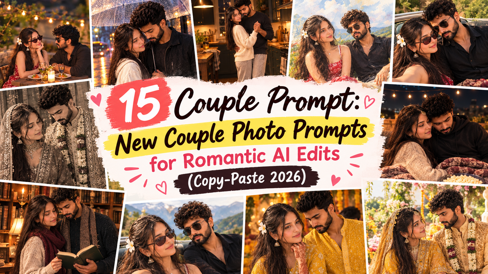 Couple Prompt: 15 New Couple Photo Prompts for Romantic AI Edits (Copy-Paste 2026)